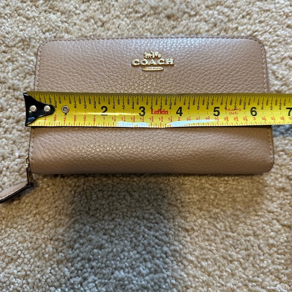 Coach Tan Leather Women's Wallet - Picture 5 of 5